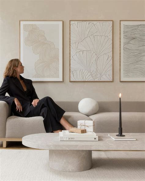 minimalist gallery wall