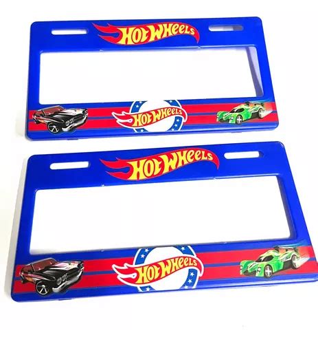 Par Porta Placas Autos Hot Wheels Premium 2024 2 Universal