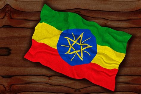 Premium Photo National Flag Of Ethiopia Background With Flag Of Ethiopia