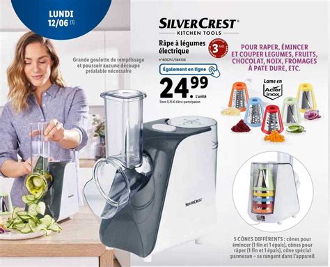 Promo Silvercrest Râpe à Légumes électrique chez Lidl iCatalogue fr