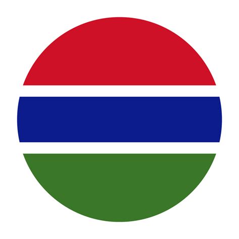 Gambia Flat Rounded Flag With Transparent Background 16328517 PNG