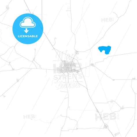 Rich detailed vector map of Fresnillo, Zacatecas, Mexico - HEBSTREITS