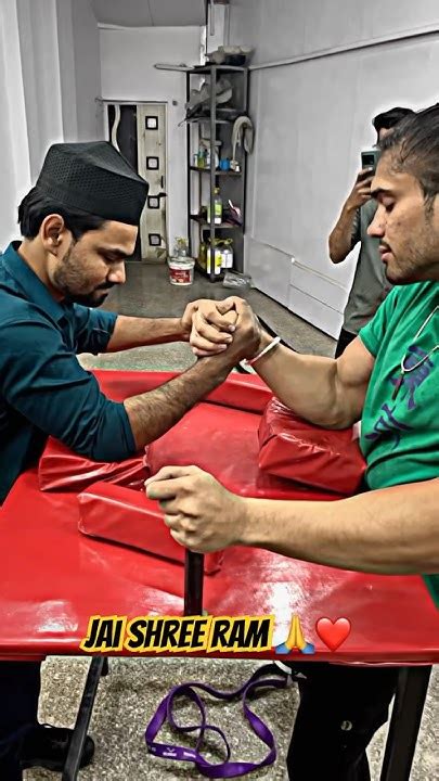 Hindu Hai Hum ️ Jai Shree Ram 🙏arm Wrestling In Gym Trending Viral