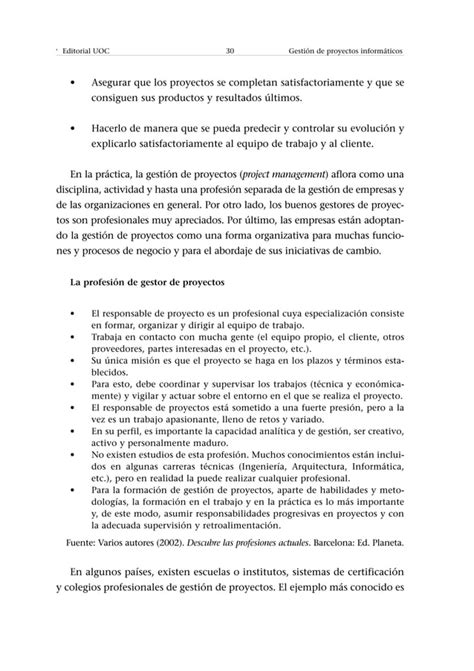 Gestion De Proyectos Informaticos Metod PDF