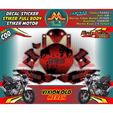 Jual Cod Decal Vixion Old Fullbody Shopee Indonesia