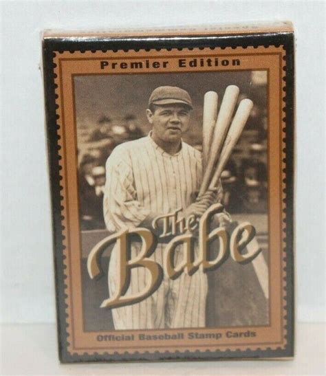 New The Babe Premier Edition Official Baseball Stamp Cards Th Anniv