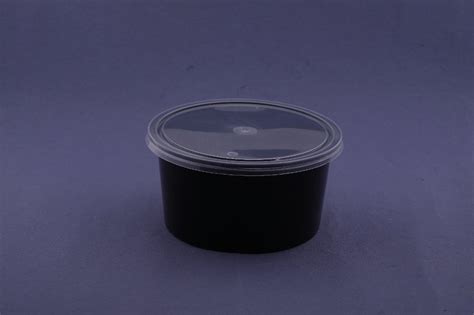 White Black Plain 500 Ml Food Packaging Container For Event And Party