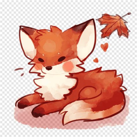 Red Fox Chibi Drawing Arctic Fox Art Chibi Mammal Carnivoran Png