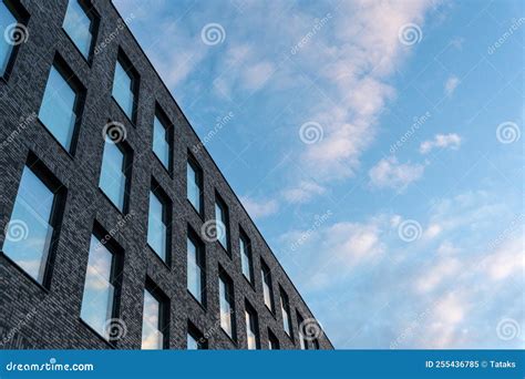 Modern Unrecognised Buildings With Sunset Sky Stock Image Image Of