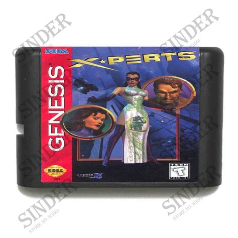 Xperts 16 bit md cartão de jogo para sega mega drive para genesis 16