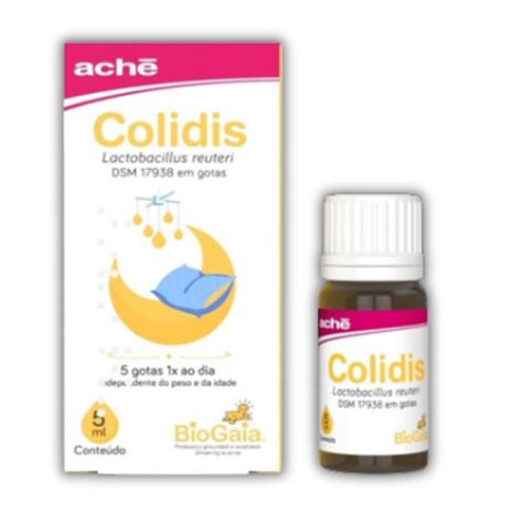Colidis Gotas Prende O Intestino - Colidis Gotas 5ml Probiótico Para Cólicas Flora Intestinal - Cia Bebê