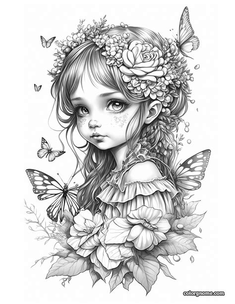 Free Forest Fairy Coloring Page