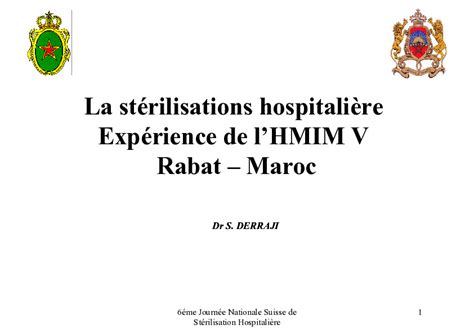 St Rilisation Hospitali Re Exp Rience De Lh Pital Militaire D