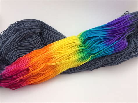 Rainbow Sock Yarn Etsy Sock Yarn Rainbow Socks Yarn