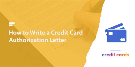 How To Write A Credit Card Authorization Letter With Sample