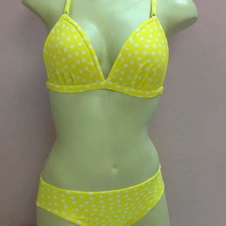 Yellow Polka Dot Bikini Stitch And Flip The Fairy Bra Mother