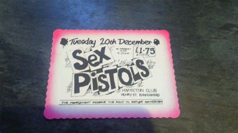 Sex Pistols 1977 Concert Ticket 1777679451