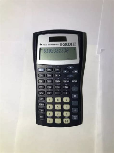 Texas Instruments Ti X Iis Scientific Calculator Blue Solar Battery W