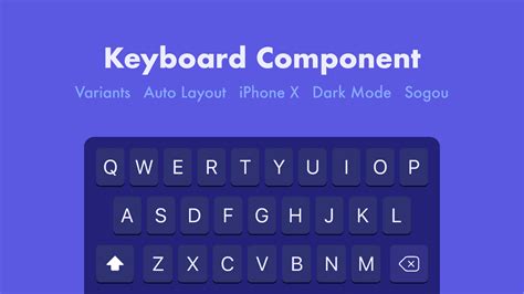 Keyboard Component Variants Figma