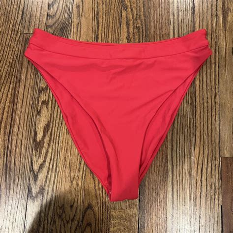 Women S Red Bikini And Tankini Bottoms Depop