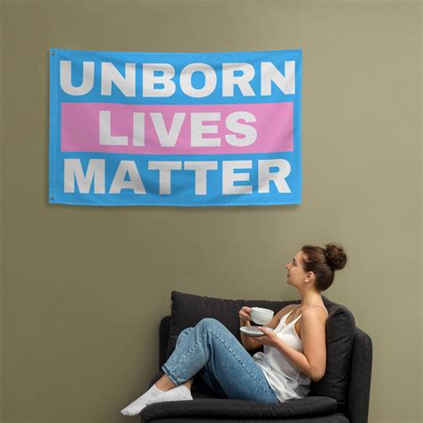 Unborn Lives Matter Flag Pro Life Flag Babies Matter Flag Anti Roe V