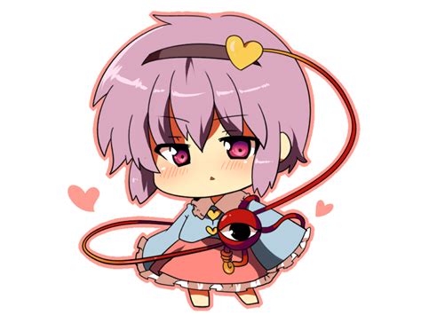 Safebooru Bad Id Blush Chibi Dress Eyeball Hairband Heart Komeiji