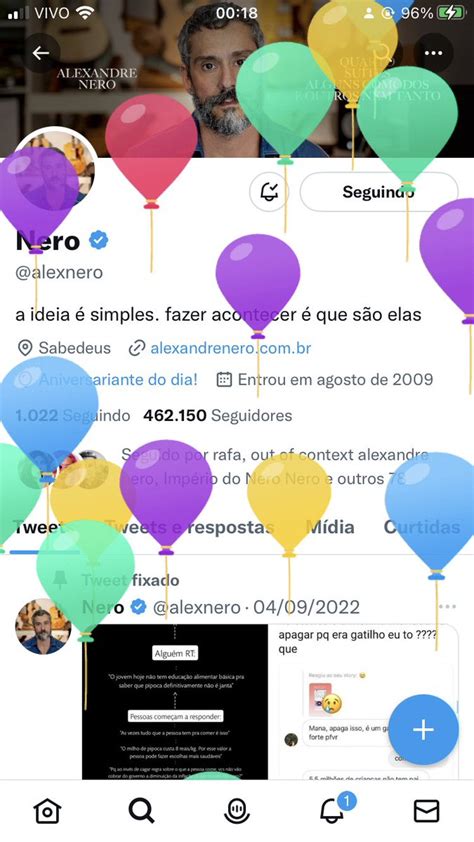 Portal Alexandre Nero On Twitter Os Bal Es Subindo No Perfil Do