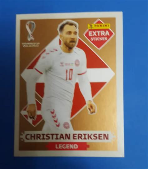 CHRISTIAN ERIKSEN LEGEND Bronce Extra Sticker Fifa World Cup Qatar 2022