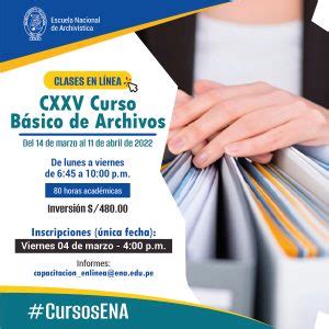 Cursos En Línea Escuela Nacional de Archivística