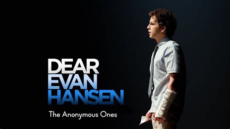 The Anonymous Ones Dear Evan Hansen Lyrics Youtube