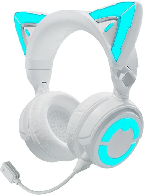 YOWU RGB Cat Ear Headphones 4 Upgraded Wireless And Wired Gaming