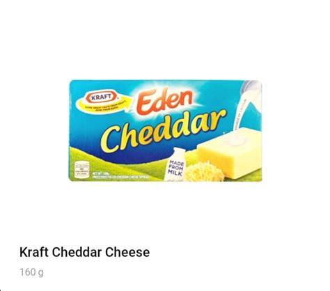 Kraft Eden Cheddar Cheese 160 Grams Processed Filled Cheddar Cheese Spread Lazada Ph