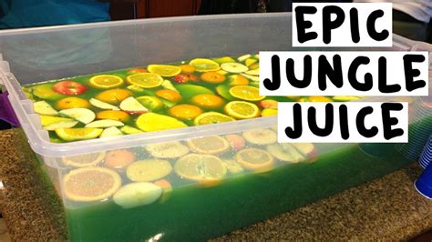 How To Make An Epic Green Jungle Juice Tipsy Bartender Youtube