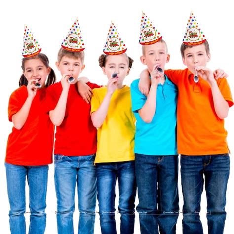 Train Party Hats Set Of 6