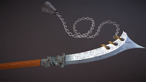 Naginata 3d Model By Joseph Montalvo Josephmontalvo [7a09d89] Sketchfab