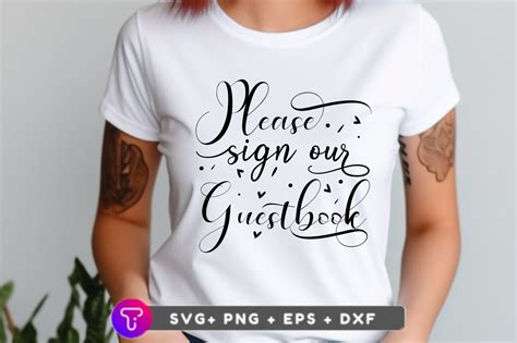 Please Sign Our Guestbook Svg Design Graphic By Tinyactionshop