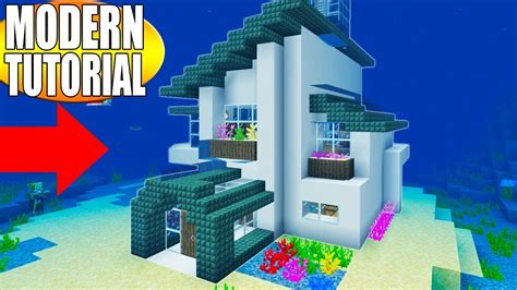 Minecraft Tutorial How To Make A Modern Underwater House 2019 Easy