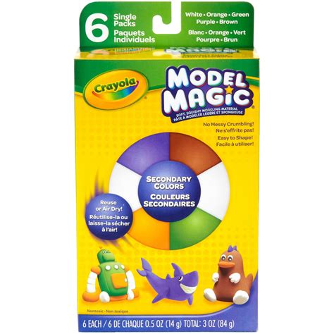 Crayola Model Magic Secondary Colors Clay Alternative For Kids 3 Oz