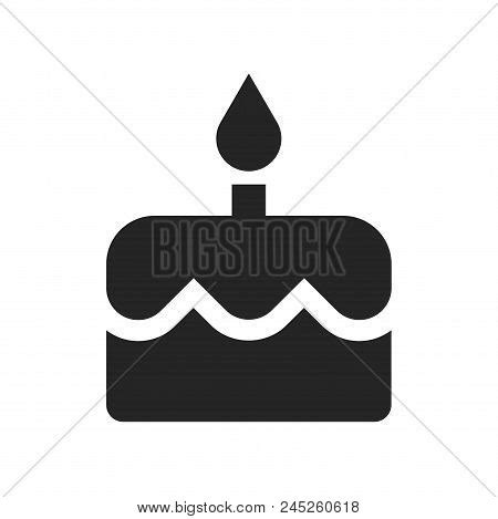 Birthday Cake Icon Vector & Photo (Free Trial) | Bigstock