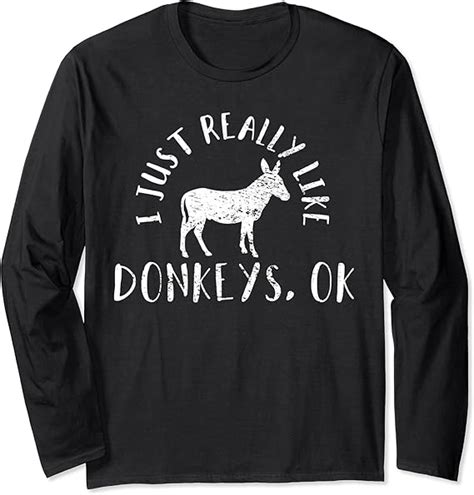 Donkeys Long Sleeve T Shirt Clothing