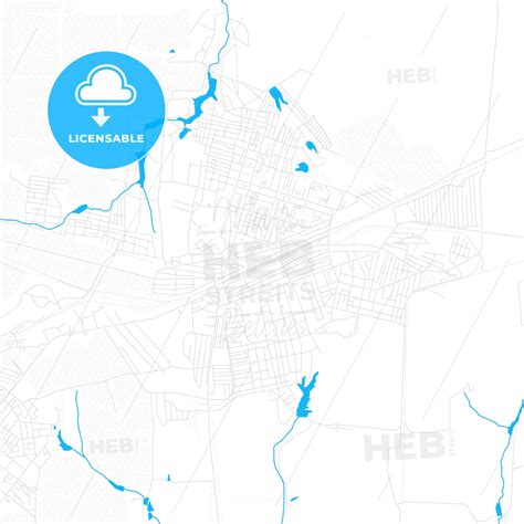 gukovo russia  vector map  water  focus hebstreits