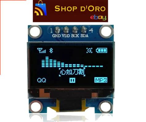 0 96 OLED DISPLAY BLU 128X64 I2C IIC Serial SSD1306 Module EUR 7 49