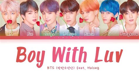 BTS Boy With Luv feat Halsey 방탄소년단 작은 것들을 위한 시 Color Coded