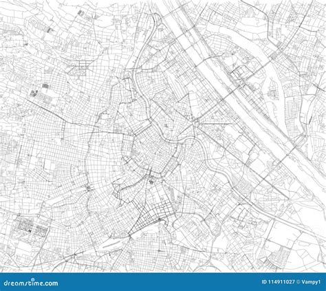 Vienna City Map Cartoon Vector 43168667