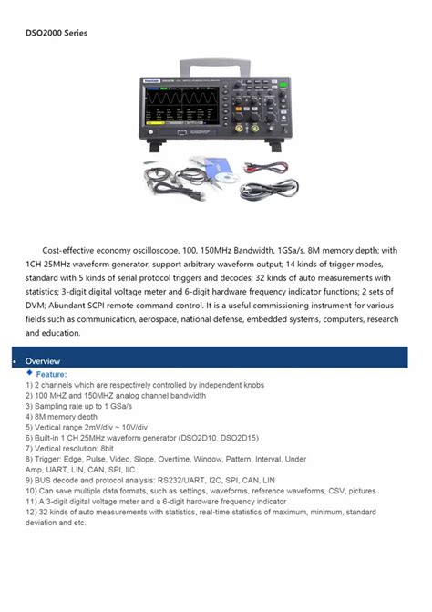 Hantek Dso D Mhz Channel Digital Storage Osciiloscope With