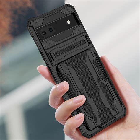 Tough Armour Slide Case Card Holder Stand For Google Pixel 6a