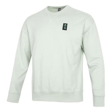 Men's adidas Solid Color Logo Athleisure Casual Sports Pullover Round - KICKS CREW