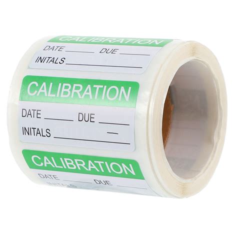 Calibration Labels White Calibration Stickers Calibration Labels Roll ...