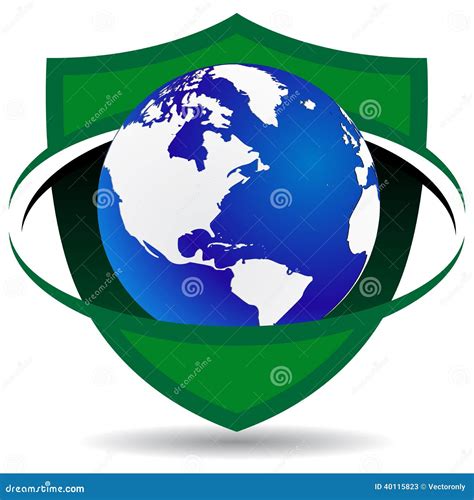 Global security stock vector. Illustration of icon, crest - 40115823
