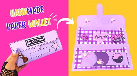 Diy Easy Paper Craft Paper Blackpink Money Pouch Easy Blackpink